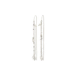 MYLAN chain earrings, silver plated, Pilgrim