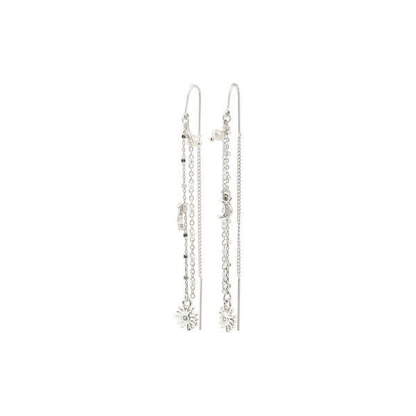 MYLAN chain earrings, silver plated, Pilgrim