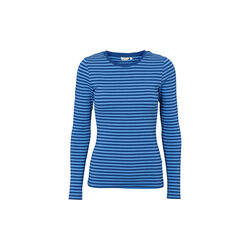 Ludmilla LS Tee GOTS, limoges/azure blue, Basic Apparel