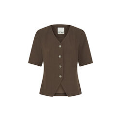 IHFAVA SS Blazer, slate black melange, ICHI