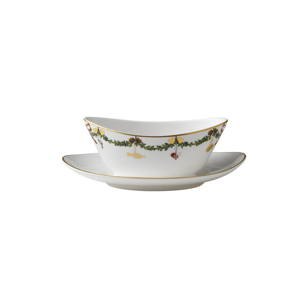 Star Fluted Christmas Sauce Bowl 43 cl, Royal Copenhagen