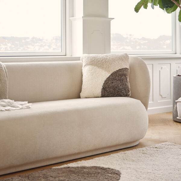 PATTERN COLLECTION Cushion, taupe/pearl/ivory, NATURES Collection