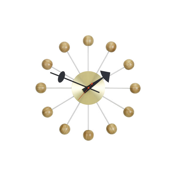Ball Wall Clock, cherry, Vitra 