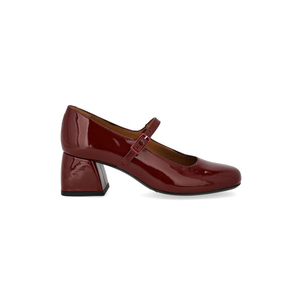 Mary-Jane shoe, berry, ANGULUS