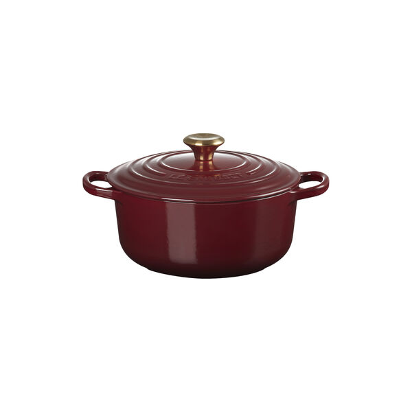Signature round cast iron pot &Oslash; 20 cm, garnet, Le Creuset