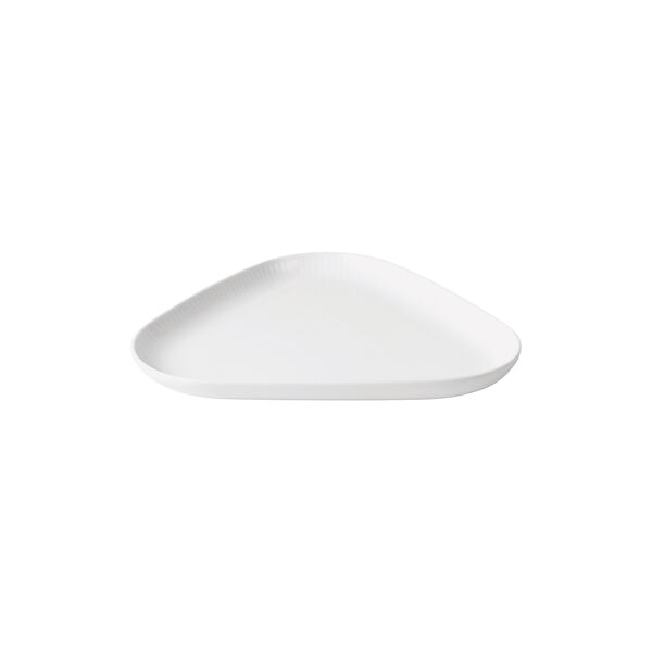 White Fluted Triangle Dish, Royal Copenhagen