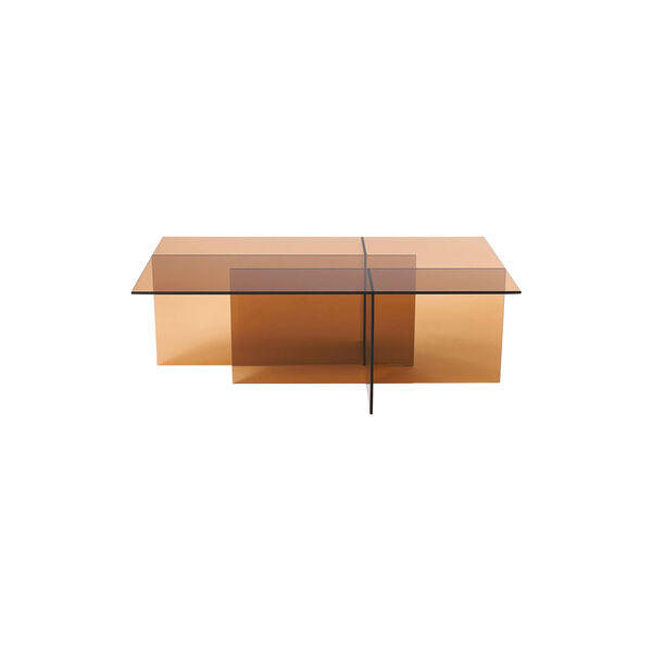 Anouk Glass Coffee Table, brown transparent Anouk Glass Coffee Table, brown transparent, Westwing Collection