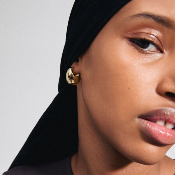 INTENT Earrings, gold plated, Pilgrim