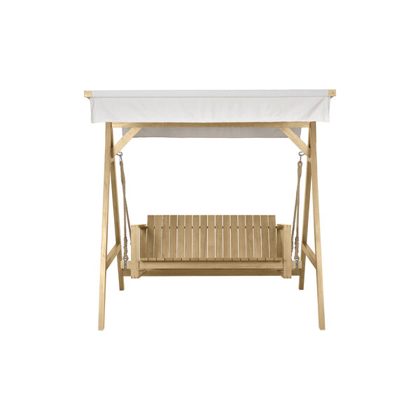 BK17 A-frame for BK13 Swing Sofa, untreated teak/canvas 5453, Carl Hansen & Søn