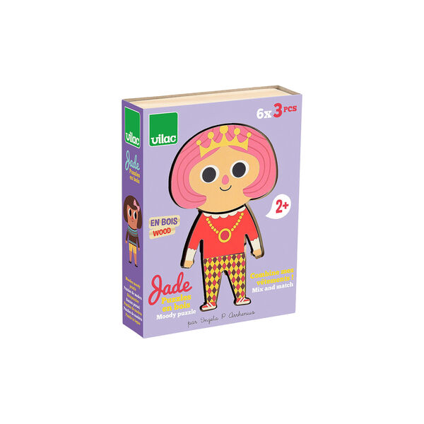 Moody Jade Puzzle 6x3 pcs., Vilac