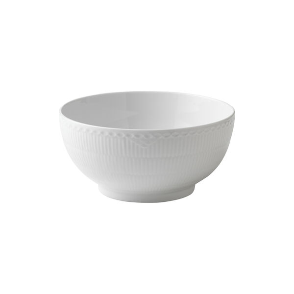 White Fluted Half Lace Bowl 310 cl, Royal Copenhagen
