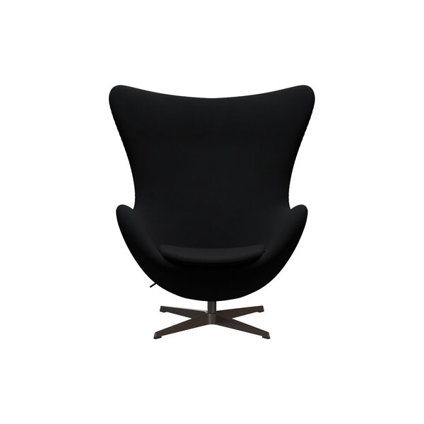 Egg&trade; 3316 Lounge Chair, Christianshavn 1175 black uni/brown bronze, Fritz Hansen