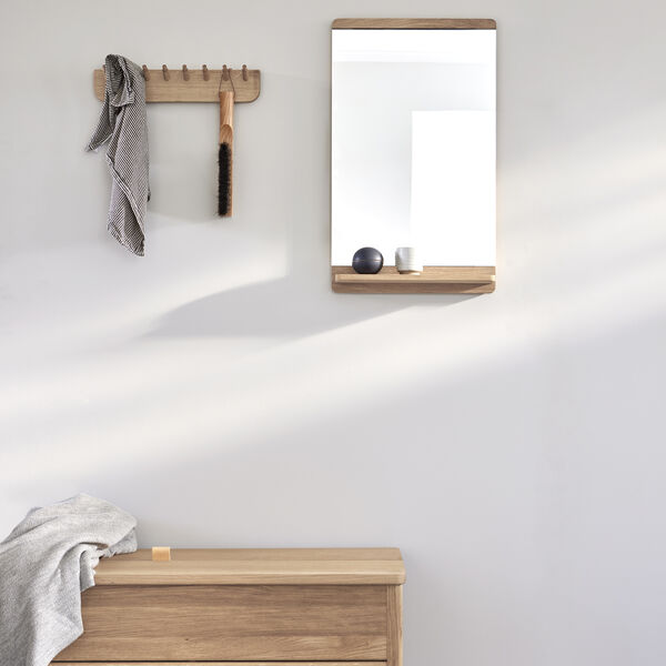 Rim Wall Mirror 68, white oiled oak Rim Wall Mirror 68, white oiled oak, Form & Refine