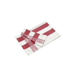 Tea towel, white/red, Pillivuyt
