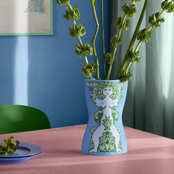 Nina Vase, light blue/green, Bj&oslash;rn Wiinblad