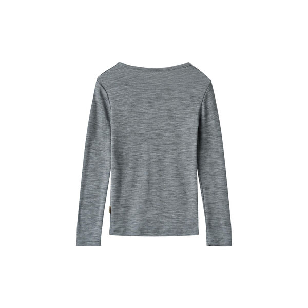 Wool T-Shirt L/S Alfie, 0224 melange grey Wool T-Shirt L/S Alfie, 0224 melange grey, Wheat