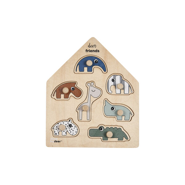 Deer Friends Peg Puzzle, multi colour Deer Friends Peg Puzzle, multi colour, Done by Deer