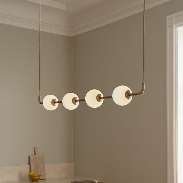 Audrey Linear Pendant, brass, UMAGE