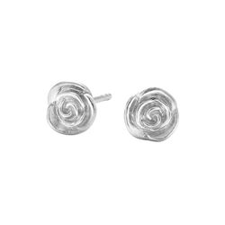Rose Earsticks Small, silver, Pernille Corydon Jewellery