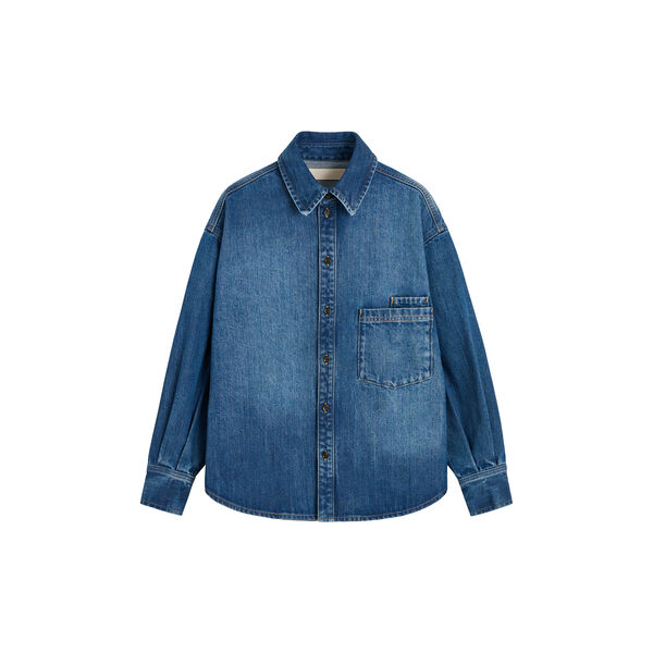 Casy Shirt Denim, worn blue, Aiayu
