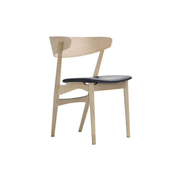 Sibast No 7 Dining Chair, white oiled oak/black, Sibast Furniture