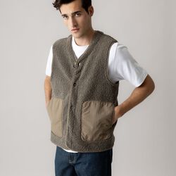 MMGHarry Waistcoat, dusty olive, MOS MOSH Gallery