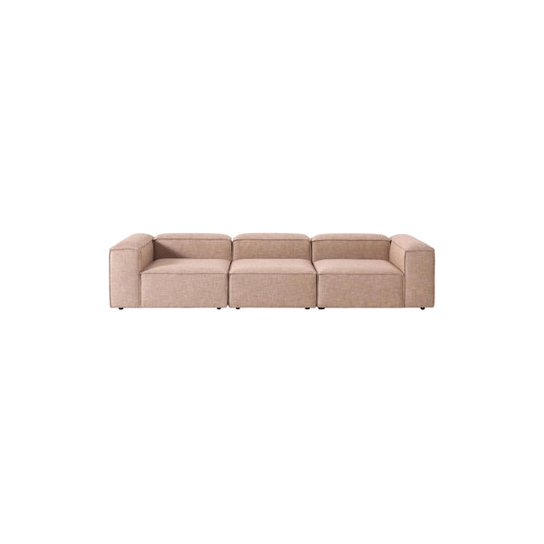 Lennon Modular 4-Seater Sofa, linen blend rust coloured, Westwing Collection