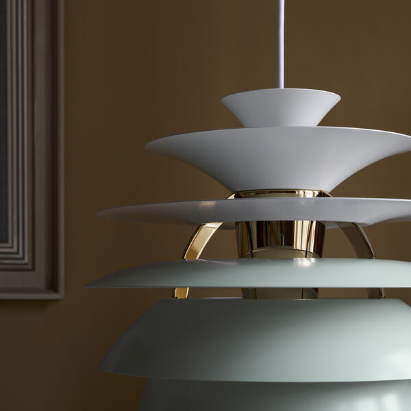 PH Snowball, dusty green/brass metallised PH Snowball, dusty green/brass metallised, Louis Poulsen