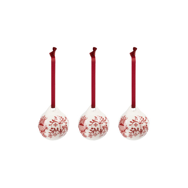 Taika ornaments 3 pcs, red garnet, Iittala