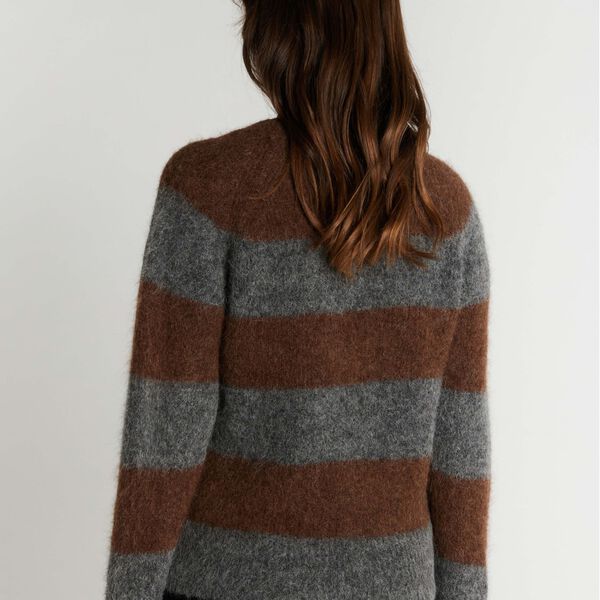 6873RDFNewKenza knit, chocolat, RUE de FEMME