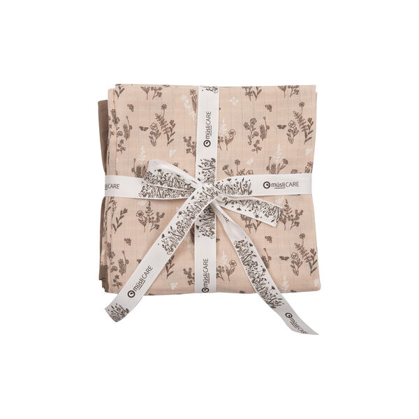 FLORA Cloth Diaper 2-pack, nightingale/balsam cream/walnut, Müsli by Green Cotton