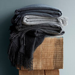 Classic Throw, grey blue, ELVANG