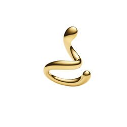 Coil Whirl Ear Cuff Right, gold, Maria Black