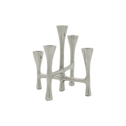 HDTristy Candle stand, silver finish, House Doctor