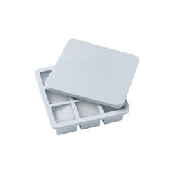 FREEZE-IT Ice Cube Tray with Lid Large, light blue, RIG-TIG