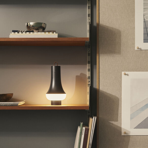 Tomoshi | Dark Brown | Portable Table Lamp, Louis Poulsen