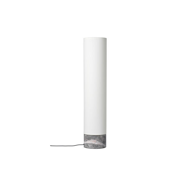 Unbound Floor Lamp, grey marble/white, GUBI