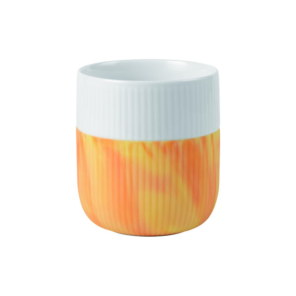Fluted Contrast Marble Mug 35 cl, fiery yellow Fluted Contrast Marble Mug 35 cl, fiery yellow, Royal Copenhagen