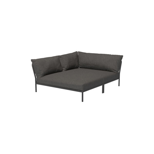 LEVEL2 Cozy Left Corner Lounge Sofa, Basic dark grey, HOUE