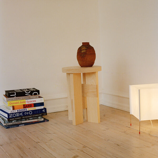 Mio Stool and Side Table, oiled oak, Thorup Copenhagen