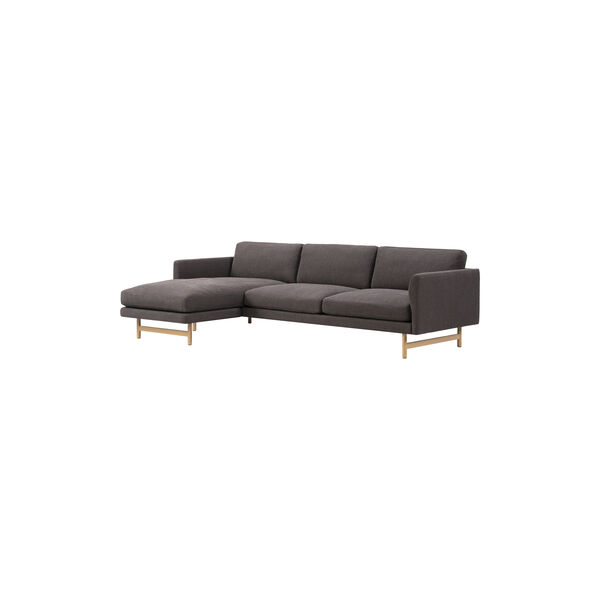 5625 Calmo 3-seater Chaise Sofa, Ecriture 0380/lacquered oak, Fredericia Furniture