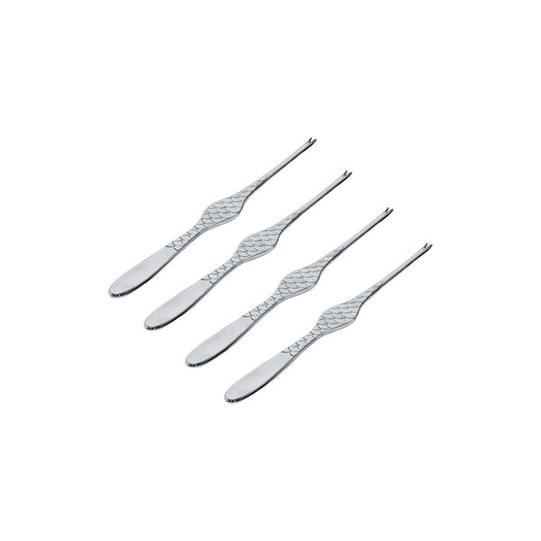 Colombia Shellfish Forks  4 pcs, Alessi