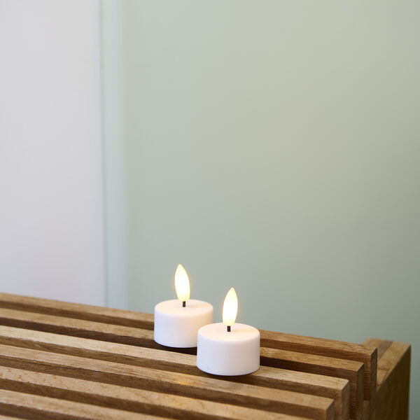 Sille Rechargeable Tealights 2 pcs., white, Sirius Home