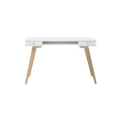 Wood Desk 72,6 cm, white/oak, Oliver Furniture
