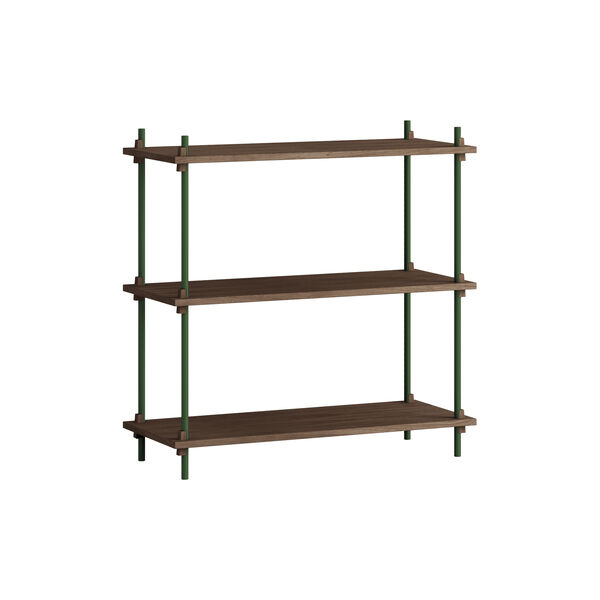 Shelving Classic Standard, smoked oak/pine green, MOEBE