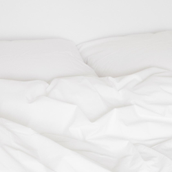 Satin Bedding, white, Sekan