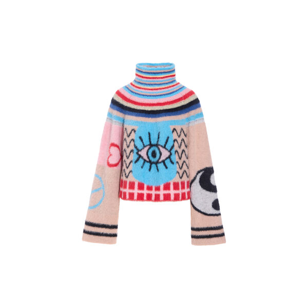 Kitti Knit Blouse, mixed, HUNK&Oslash;N