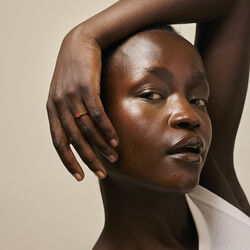 Amore Ring, goldt plated/red, ENAMEL Copenhagen