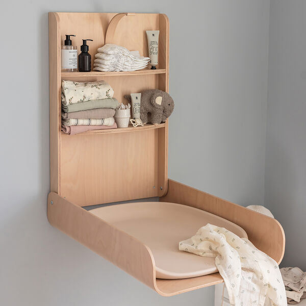 Sebra Wall Mounted Changing Table, wooden edition, Sebra