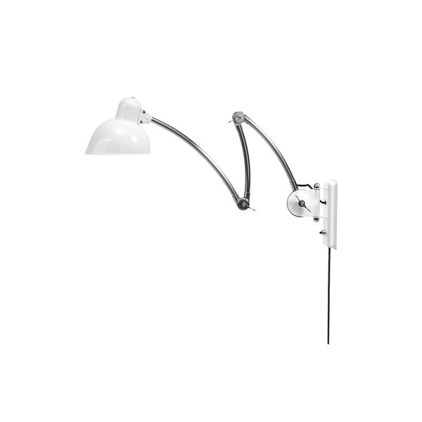 KAISER idell™ 6559-W Wall Lamp, white/chrome, Fritz Hansen